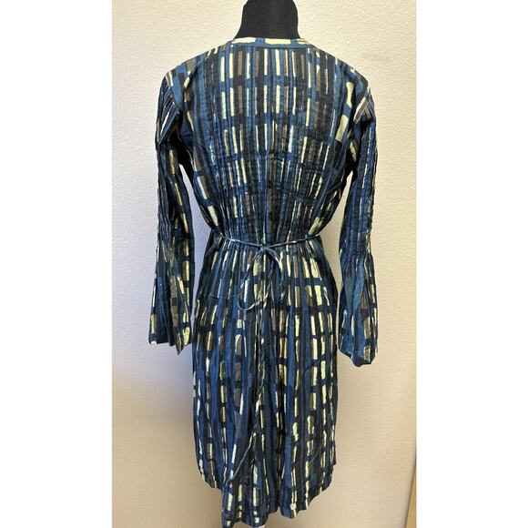 Aman Lamu Kenya Dress S/M Africa Timeless Peasant Boho Unique Flowy Tribal - Picture 2 of 13